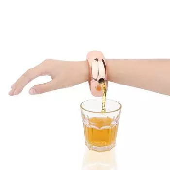 Браслет-колба из нержавеющей стали, фляжка для вина, браслет в форме, посуда для виски, воронка, набор бутылок вина, воронка серебряный