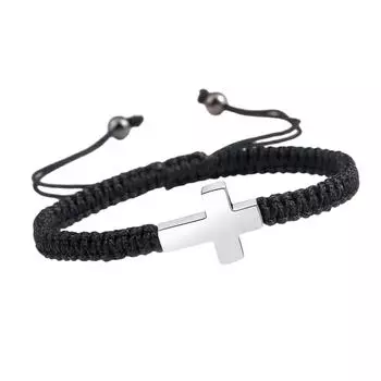 Браслет-крест ручной работы в память о питомце Уникальный авторский дизайн в честь памяти вашего любимого питомца Памятный подарок Ювелирное украшение серебряный