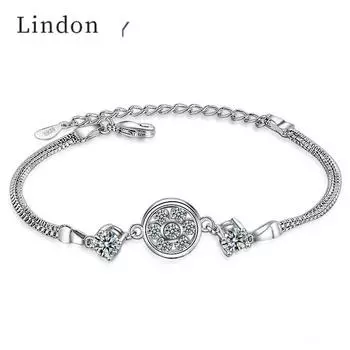 Браслет Lindon для женщин, модные женские украшения для рук, элегантный праздничный подарок белый