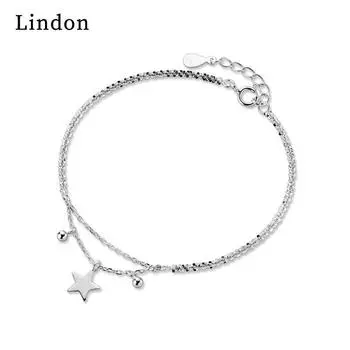 Браслет Lindon из медного сплава, ювелирные изделия, геометрические бусины, браслеты-цепочки, модный тонкий свадебный подарок для подруги, женщин