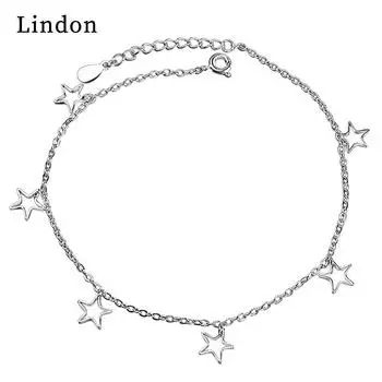 Браслет Lindon, ювелирные изделия, геометрические бусины, браслеты-цепочки, модный тонкий свадебный подарок для женщин и подруг серебряный