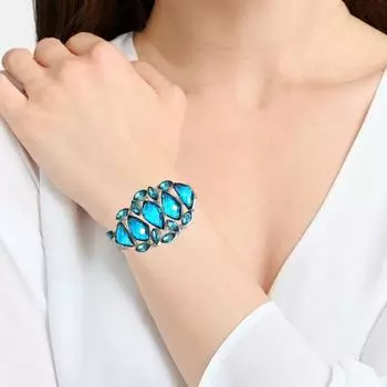 Браслет London Blue Topaz Sterling Gemstone Handmade 7-8 Jewelry