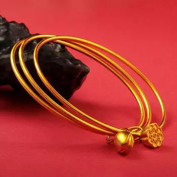 Браслет-лотос Сан Шэн Сан Сан Лянь Пэн, браслет-спираль Лотос Пэн, ювелирные изделия 18CM