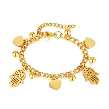 Браслет Love из нержавеющей стали с индивидуальным стилем, модный браслет из титановой стали