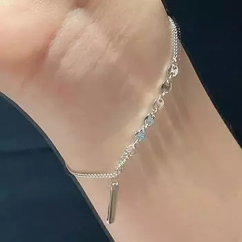 Браслет Lucky on The Signing для девочек, корейская версия простой студенческой индивидуальности, нишевая повседневная носимая бижутерия, лето