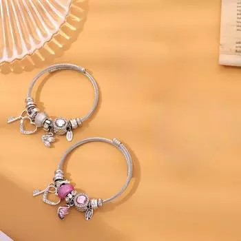 Браслет «Маленький лебедь» Популярные ювелирные изделия в Европе и Америке, браслет для любви, популярные ювелирные изделия, браслет из бисера Adjustable белый