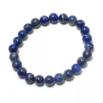 Браслет-манжета из натурального лазурита ручной работы, регулируемый A6w79