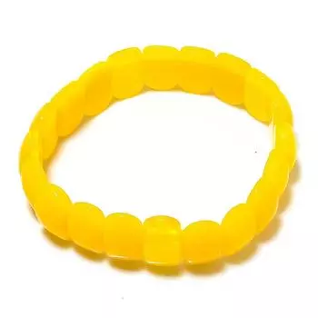 Браслет-манжета из натурального желтого оникса ручной работы, регулируемый b6G25