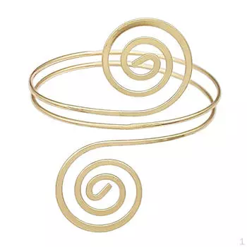 Браслет-манжета из сплава на верхнюю руку, открытый браслет, подарок для женщин и девочек, вечерние и