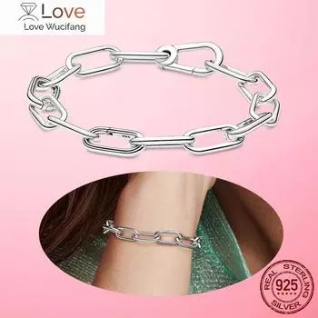 Браслет-медальон Rays Of Life, серебряный браслет, оригинальный браслет Me Charms Me Chain Link Pulseira Plata, оригинальный браслет, ювелирные изделия 20cm