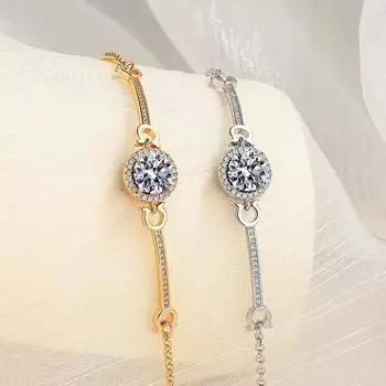 Браслет Mihmily с бриллиантами и цирконами, модный и универсальный, легкий, роскошный и высококачественный