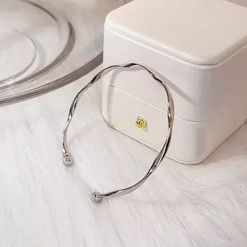 Браслет Mobius Plain с регулируемым открытым кольцом — модный парный дизайн, гонконгский стиль для женщин