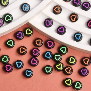 Браслет, модное ожерелье, свободные бусины, 50 шт., материалы для самостоятельного изготовления, брелок, плоские круглые аксессуары, акриловые ювелирные изделия, серьги-проставки, аксессуары для подвесок 2