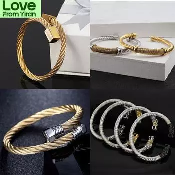 Браслет мужской роскошный браслет из нержавеющей стали панк жесткие браслеты модный круглый головка из нержавеющей стали открытие мужской браслет