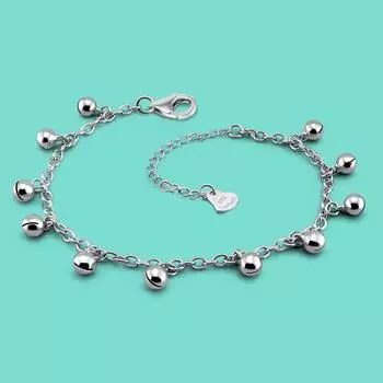 Браслет на ногу из стерлингового серебра 925 пробы для женщин, классический дизайн, цепочка с пряжкой-карабином, 27 см, подарок на день рождения, пляжная вечеринка, Chane De Pieds