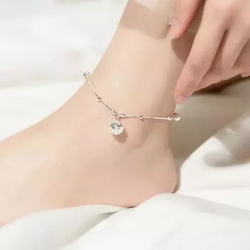 Браслет на щиколотку в корейском стиле для девочек из меди, модные ювелирные изделия, женские ювелирные аксессуары, браслет на щиколотку в старинном стиле Without Sound