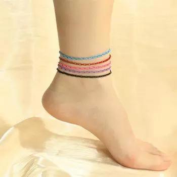 Браслет на щиколотку, высококачественные цветные спреи, сексуальные украшения для ног, цепочка для ног