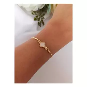 Браслет на удачу «Клевер» из перламутра A