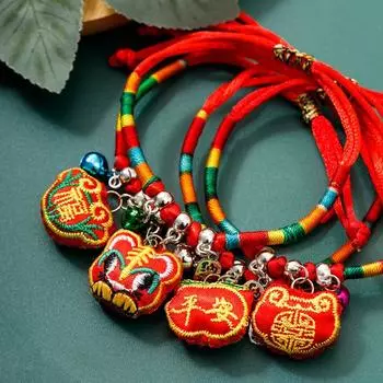 Браслет на удачу в китайском стиле с плетеными веревками для рук для детей и взрослых Style 11