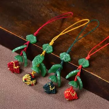 Браслет на запястье Цепочка для мобильного телефона Zongzi Счастливая цепочка для мобильного телефона Праздник лодок-драконов красный