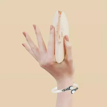 Браслет на запястье ручной работы, регулируемый ретро-капельный декор, украшение для личности, искусственный лунный камень, бирюзовый чёрный