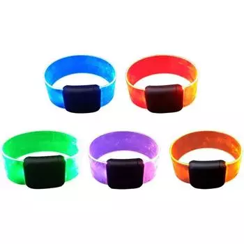 Браслет на запястье Светодиодный светящийся браслет Светящийся браслет Повязка на руку для бега зелёный