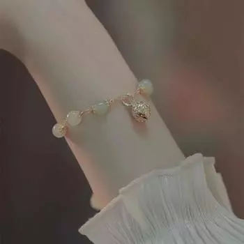 Браслет нефритового оттенка женский гипоаллергенный не выцветает ретро темперамент ремешок на руку подруги семья подарки браслет ювелирные изделия A