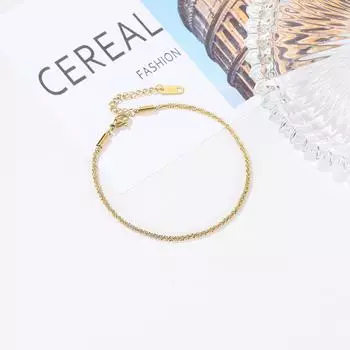 Браслет новый дизайн, позолоченный браслет из титановой стали