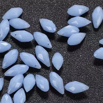 Браслет-ожерелье, 10 шт., искусственные кристаллы, бусины ручной работы «сделай сам», ювелирные аксессуары, полупрозрачные стеклянные бусины-капли