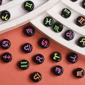 Браслет ожерелье 40 шт 6,5 мм подарок на день рождения многоцветный ручной работы ремесло разделители принадлежности для изготовления ювелирных изделий акриловые бусины DIY свободные бусины