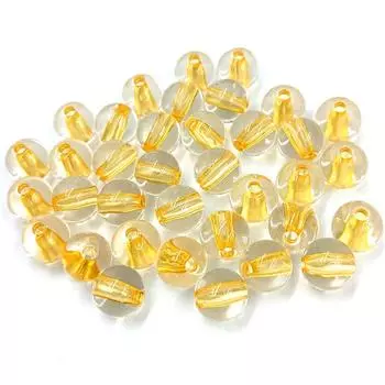 Браслет, ожерелье, аксессуары, акриловые круглые бусины 14 мм, прозрачные, своими руками для изготовления ювелирных изделий, жемчужные разделители, свободные бусины жёлтый