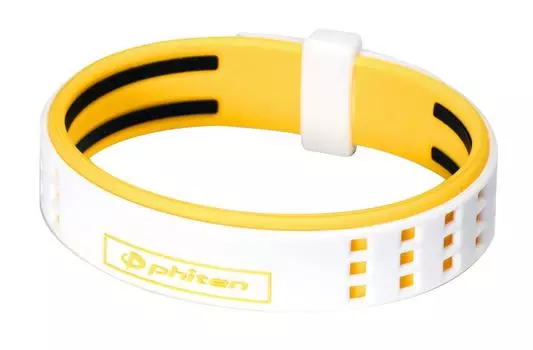 Браслет phiten Браслет RAKUWA S DUO Тип 15 см Белый/Желтый