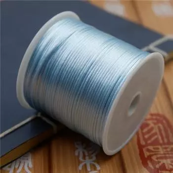 Браслет Плетеный шнур из красной нити, ручная работа Нет. 7 Передача Бисера Линия Материал для Самодельных Ювелирных Изделий Плетение Красная Веревка Line 7 55m небесно-голубой