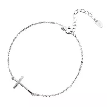 Браслет-подвеска в виде креста из стерлингового серебра 925 пробы и браслет для женщин, свадебные украшения, аксессуары Sl006