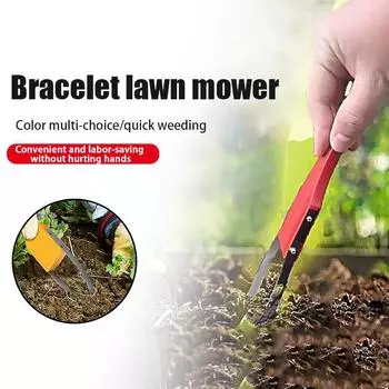 Браслет, прополка, сад, огород, прополка, средство для удаления корней, внешняя торговля, трансграничная садовая прополка, комбинированный сельскохозяйственный инструмент жёлтый
