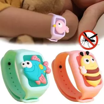 Браслет против укусов комаров, браслет-отпугиватель комаров, эфирное масло, предотвращающие укусы комаров, наручные часы