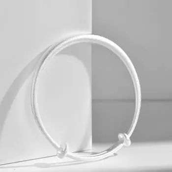 Браслет Push Pull, старинный серебряный браслет, посеребренный матовый браслет Push Pull, ювелирные изделия Tiktok, подарок на день рождения Adjustable size