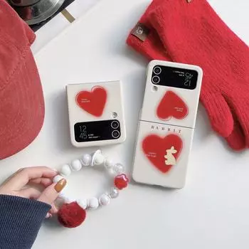 Браслет-раскладушка Love Scrub, чехлы для телефонов для Samsung Galaxy Z Flip 4, противоударный жесткий защитный чехол для Samsung Z Flip 3, 5 г Samsung Z Flip 3