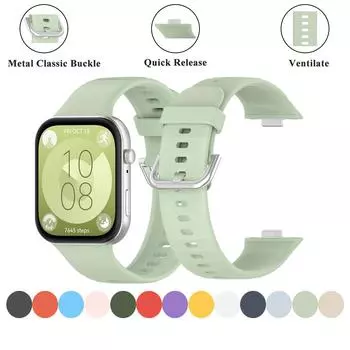 Браслет ремешок для часов Huawei Fit 3 ремешок полное покрытие для активного отдыха дышащие аксессуары для Huawei Fit 3 белый ремешок для часов For huawei fit 3 чёрный