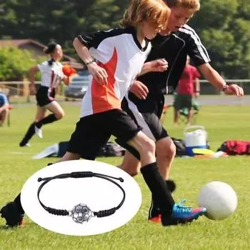 Браслет ручной плетеный футбольный баскетбольный браслет из полированного сплава из нержавеющей стали регулируемый унисекс украшение на запястье антикоррозийный праздничный подарок ювелирные изделия для взрослых