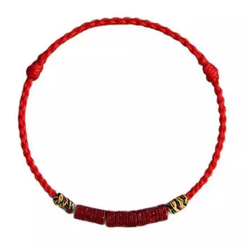 Браслет ручной работы из бусин киновари с красным узлом и веревкой, браслеты на удачу для женщин, мужчин, влюбленных, лучших друзей, ювелирные изделия, аксессуары, подарки