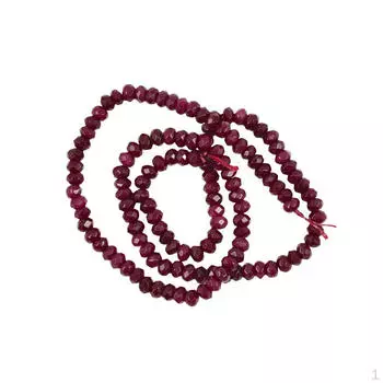 Браслет ручной работы из граненых натуральных бусин диаметром 15 дюймов размером 2х4 мм своими руками.