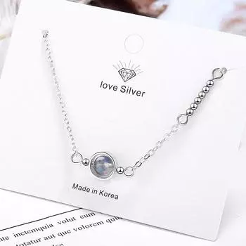 Браслет ручной работы из лунного камня, круглый шарм с натуральным кристаллом, бусины из стерлингового серебра 925 пробы, персонализированные браслеты для женщин