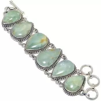 Браслет ручной работы из серебра 925 пробы с драгоценными камнями Aquateen, этнический, 7-8 дюймов JCB353-33