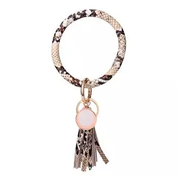 Браслет ручной работы Круглый брелок-цепочка Браслет-брелок-держатель с кисточкой One Size