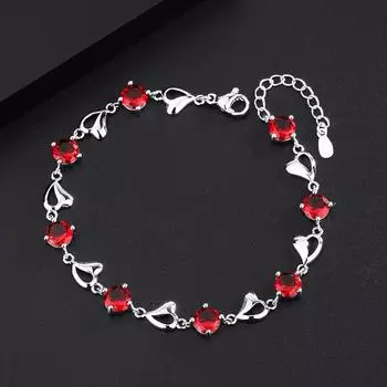 Браслет ручной работы в форме сердца многоцветный универсальный новый женский стиль