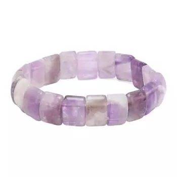 Браслет с аметистом, смешанный цвет, чисто натуральный, высокоэластичный хрустальный браслет для юбилея вечеринки