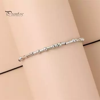 Браслет с азбукой Морзе и карточкой, парный браслет, символ любви, растягивающийся дизайн, буквенно-цифровой браслет на запястье, праздничный подарок для любимых C