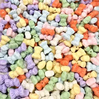 Браслет с бантом DIY, модные ювелирные аксессуары, 16*23 мм, однотонные материалы, цепочка для мобильного телефона, макароны, 20 шт., бусины оранжевый