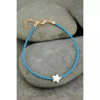 Браслет с бусинами в виде звезды 0432